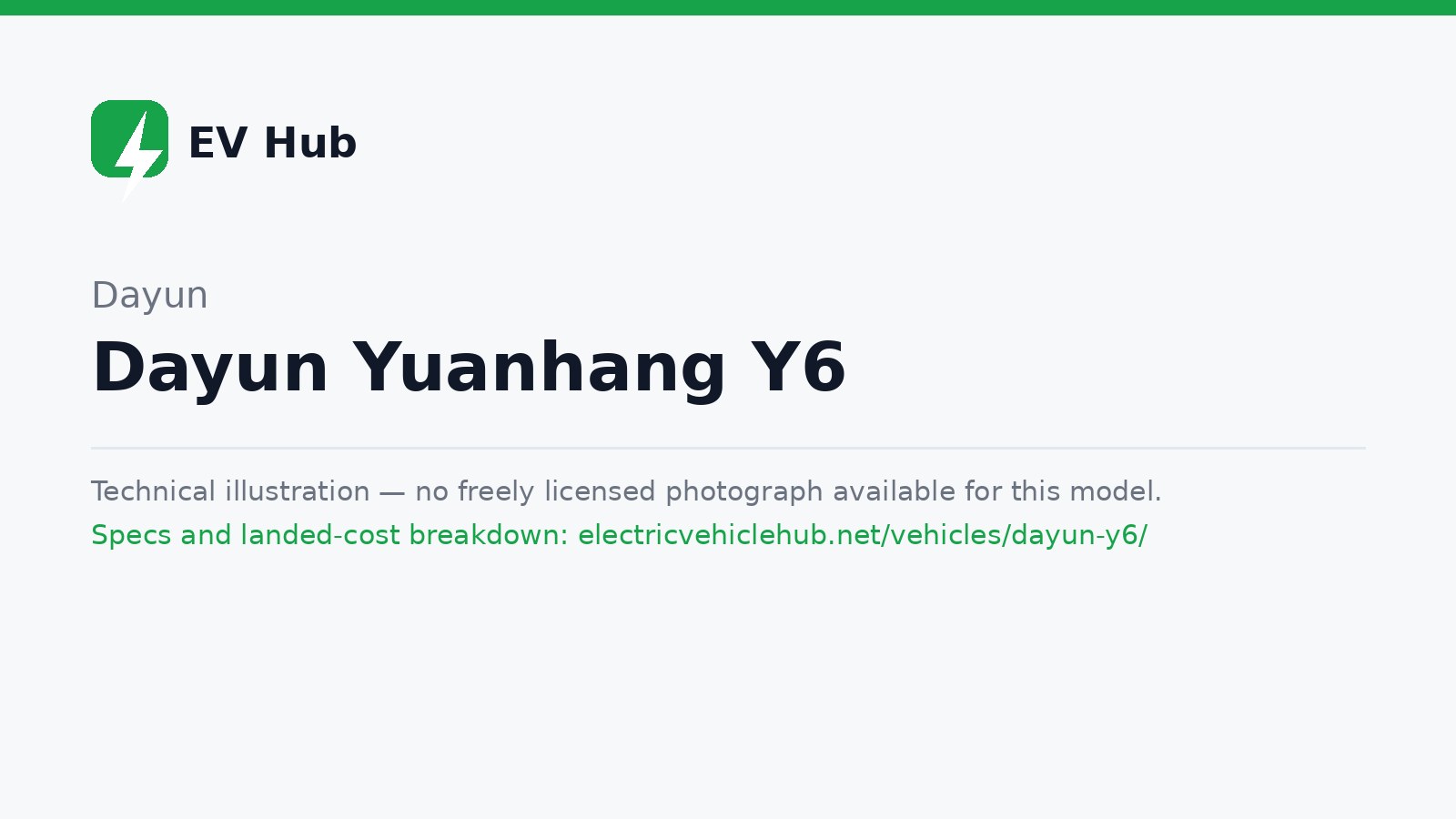 Dayun Yuanhang Y6 — Sedan (BEV)